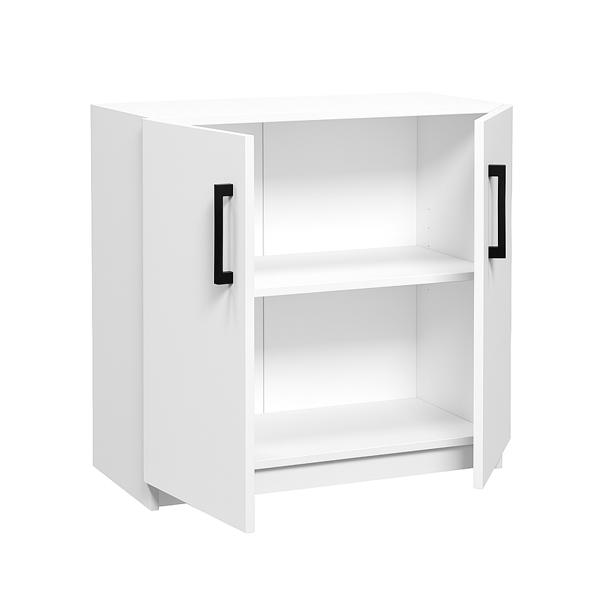 Шафа низька з 2-ма закритими відділеннями, ЛЕЛЕКА, 800х370х780 мм.